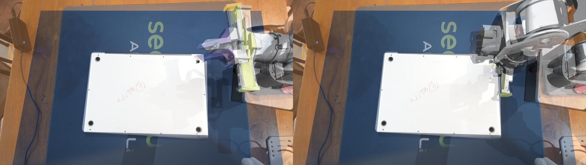 twin drawn over the camera